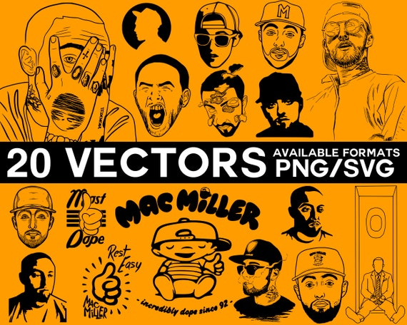 Download Mac Miller Vector Bundle Mac Miller Svg Mac Miller Etsy