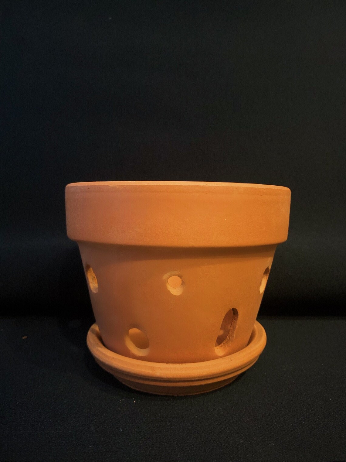 5 Clay Orchid Pot with Holes Etsy
