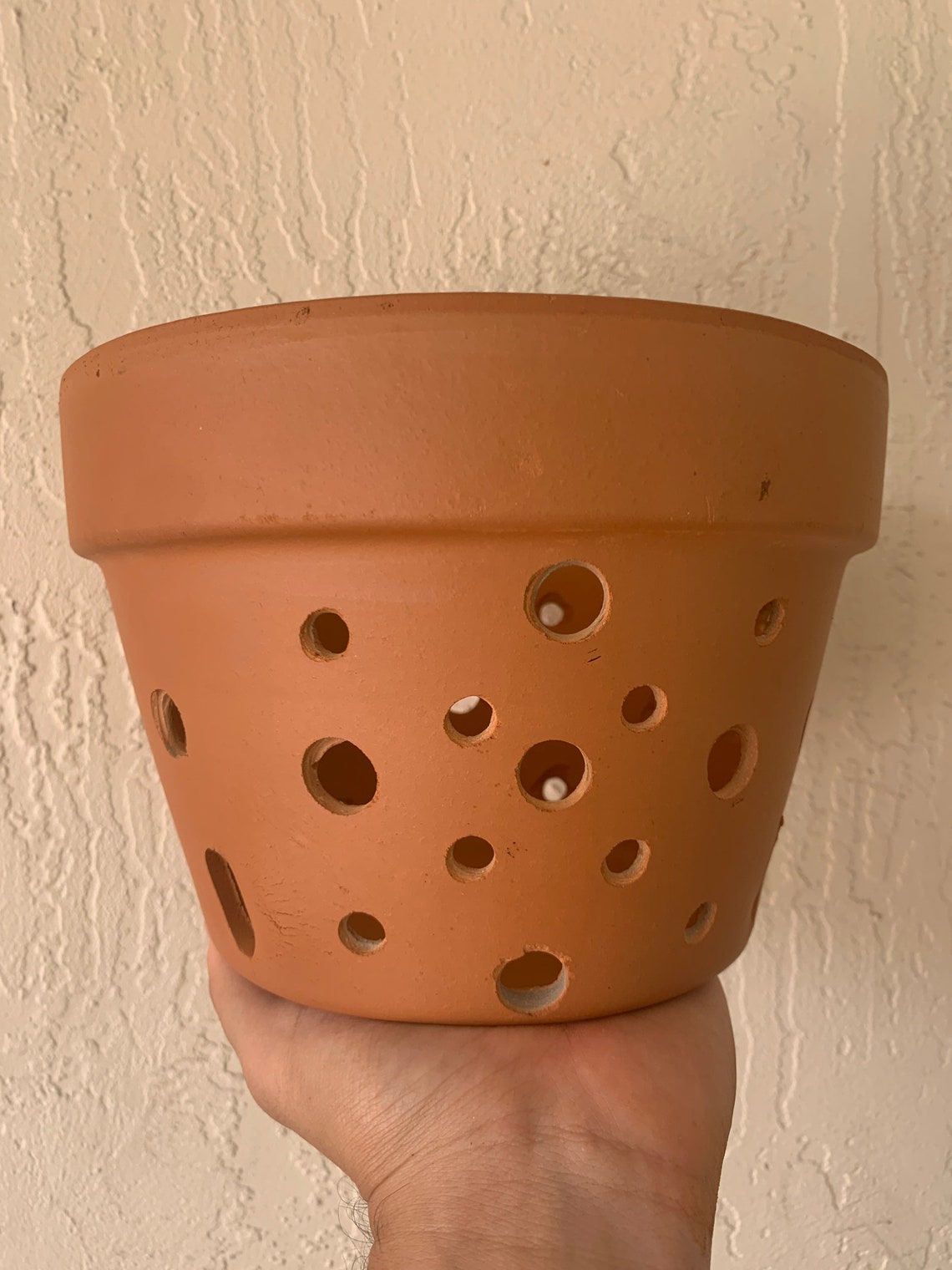 8in Orchid Pot with Holes handfinished Etsy