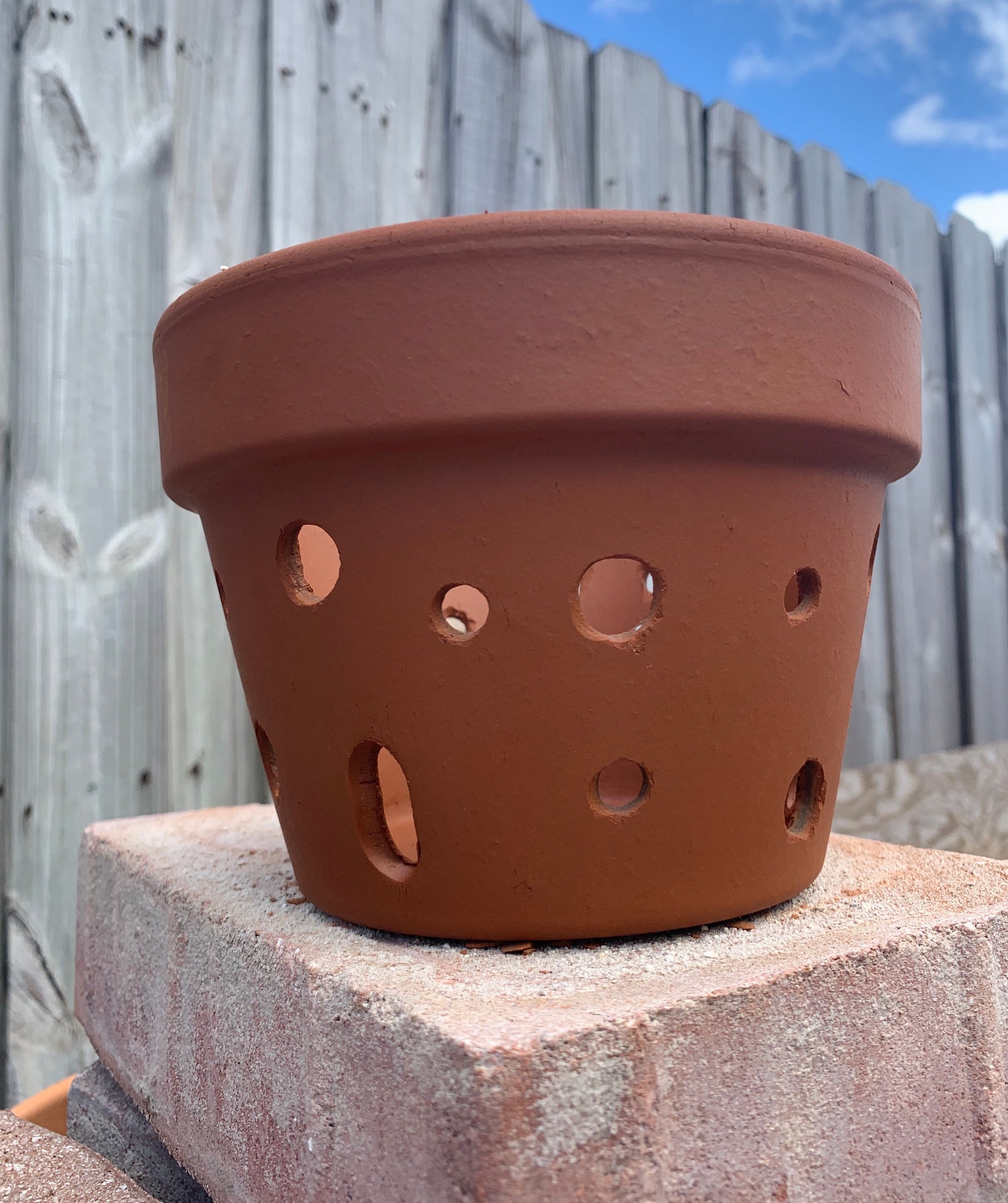 6in Orchid Pot with Holes hand finished Etsy