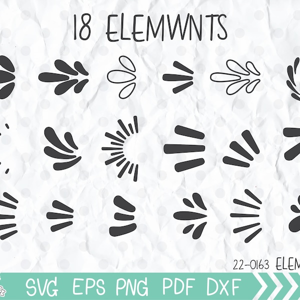 Design Element svg Bundle, Accent svg, Flourish svg, Ornaments svg, Doodle svg, svg Files for Cricut and SIlhouette