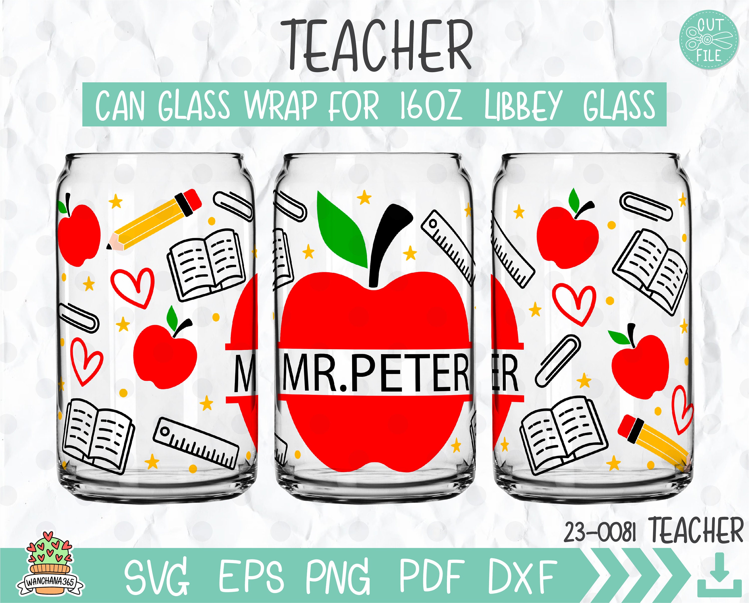 Teacher Libbey Glass Can Gift » The Denver Housewife