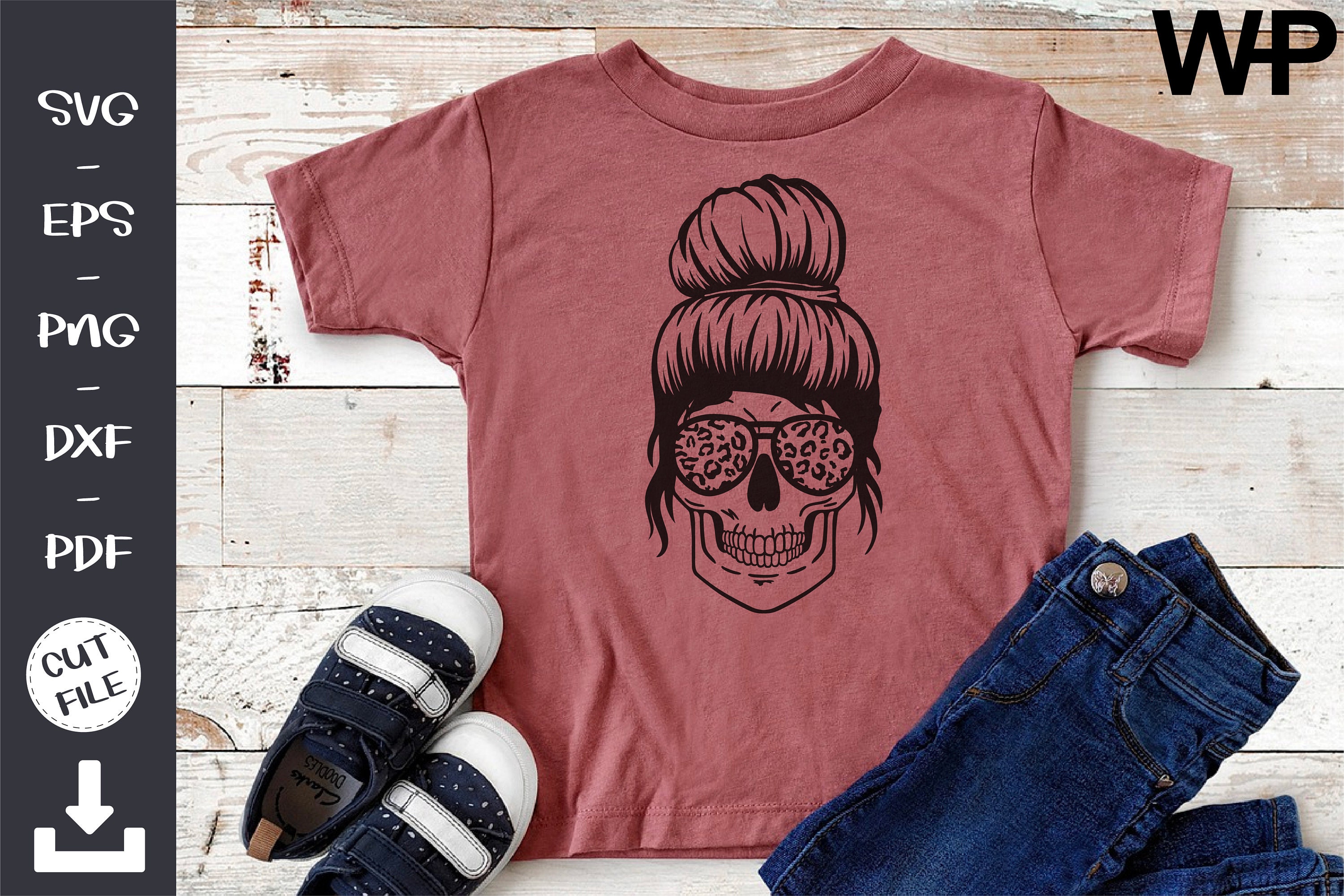 Download Skull with glasses svg Mom life printable Digital | Etsy