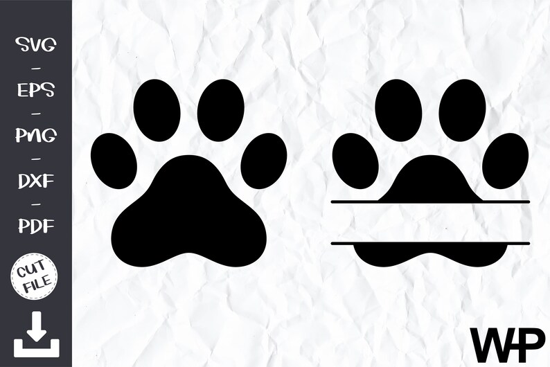 Download Pawprint SVG File Dog Paw Print Svg png eps dxf pdf dogs ...