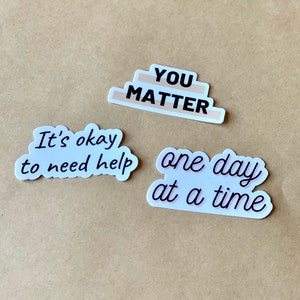 Affirmation Sticker Pack / VINYL STICKER / Mental Health Stickers ...