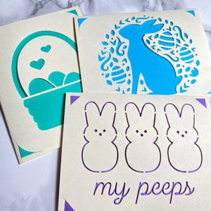 Handgemachte Verschiedene Valentinstag/Geburtstag/Ostern/Dankeskarten/Osterkarten (4x5in, 10er Pack, mit Umschlägen)