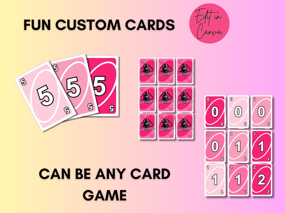 Custom Printable Cards | Editable Canva Template | Personalized Card ...