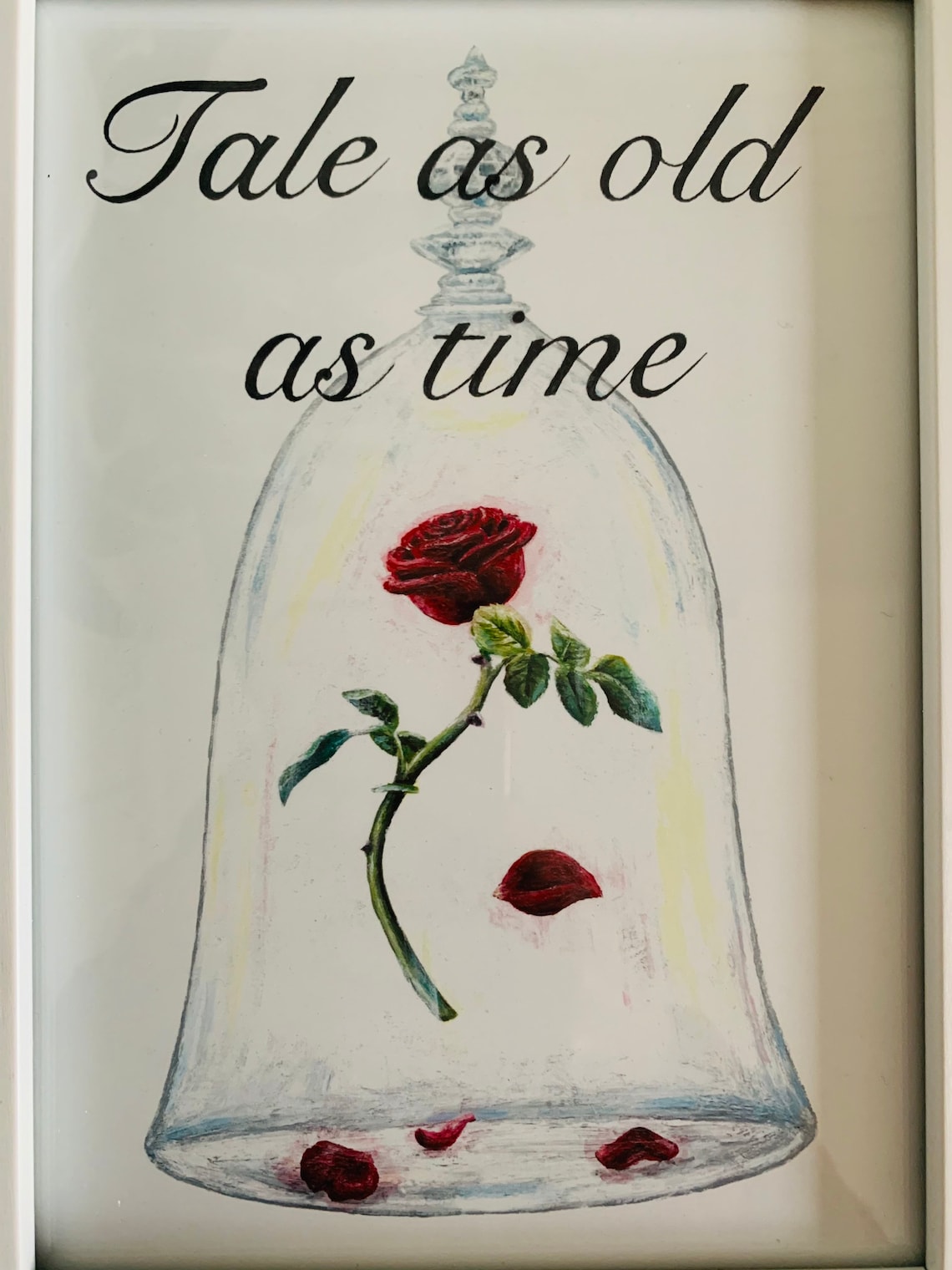 Beauty and the Beast Tale as Old as Time Quote Art Print | Etsy UK