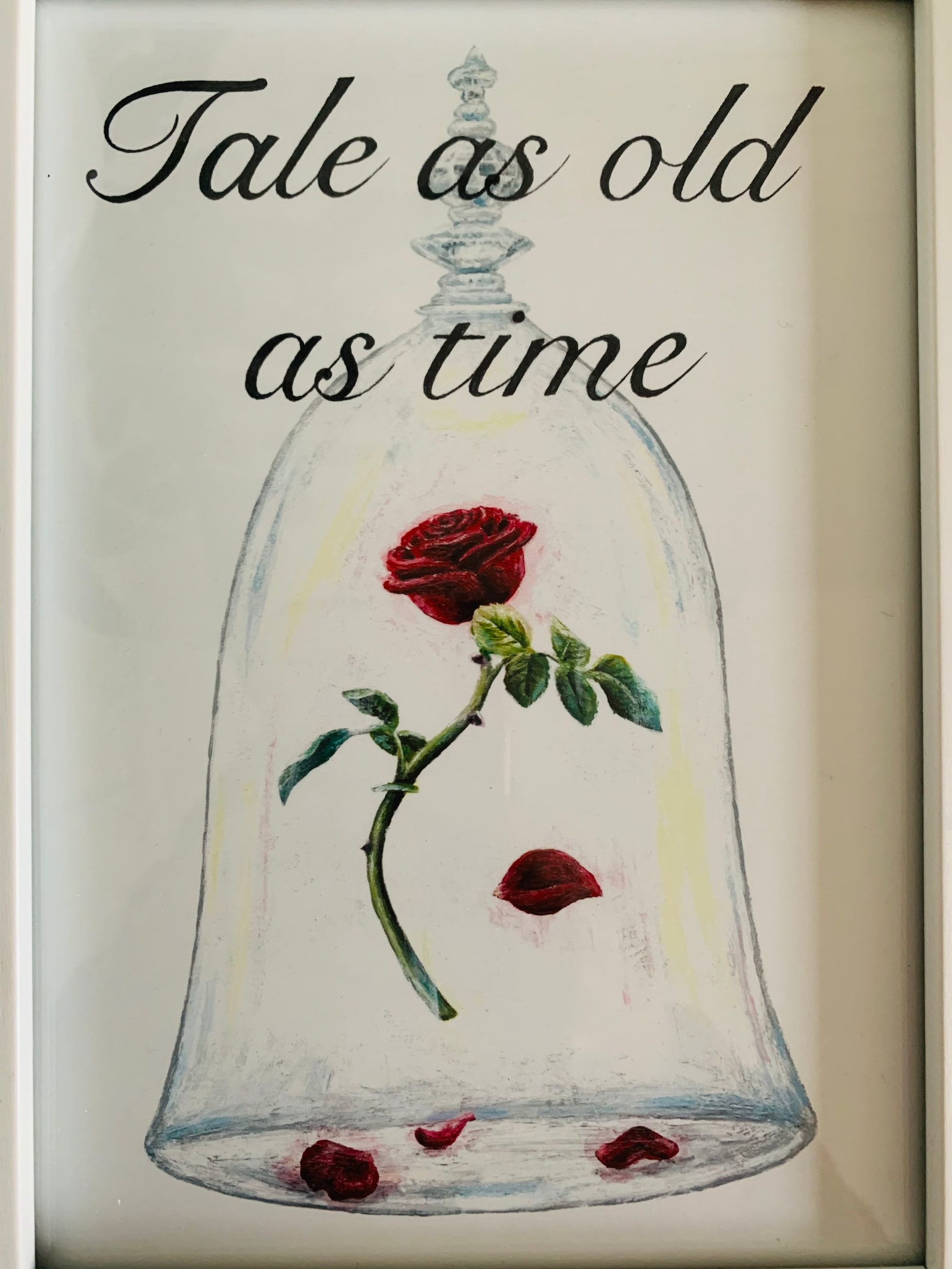 Beauty and the Beast Tale as Old as Time Quote Art Print Etsy UK