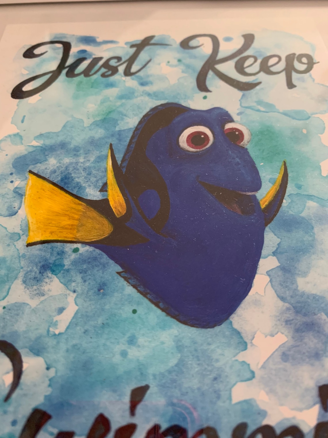 Finding nemo font just keep swimming - photobooy