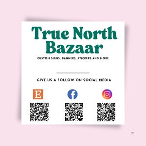 Lot de 200 autocollants avec nom d'entreprise et codes QR, autocollants pour cartes de visite, autocollants pour petites entreprises, autocollants imperméables