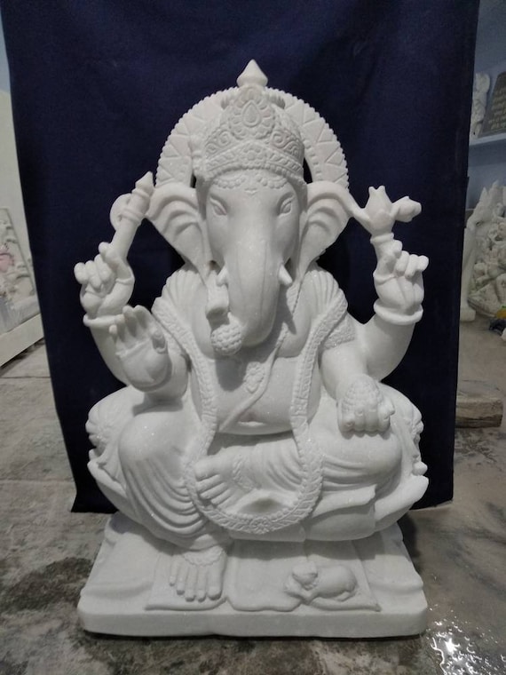 ガネーシャ像 大理石調 マーブルダスト製 / Ganesha Statue ガネーシャ像 大理石調 マーブルダスト製 / Ganesha Statue