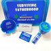 Rolling Tray Set, Surviving Fatherhood Blue Tray Set, 