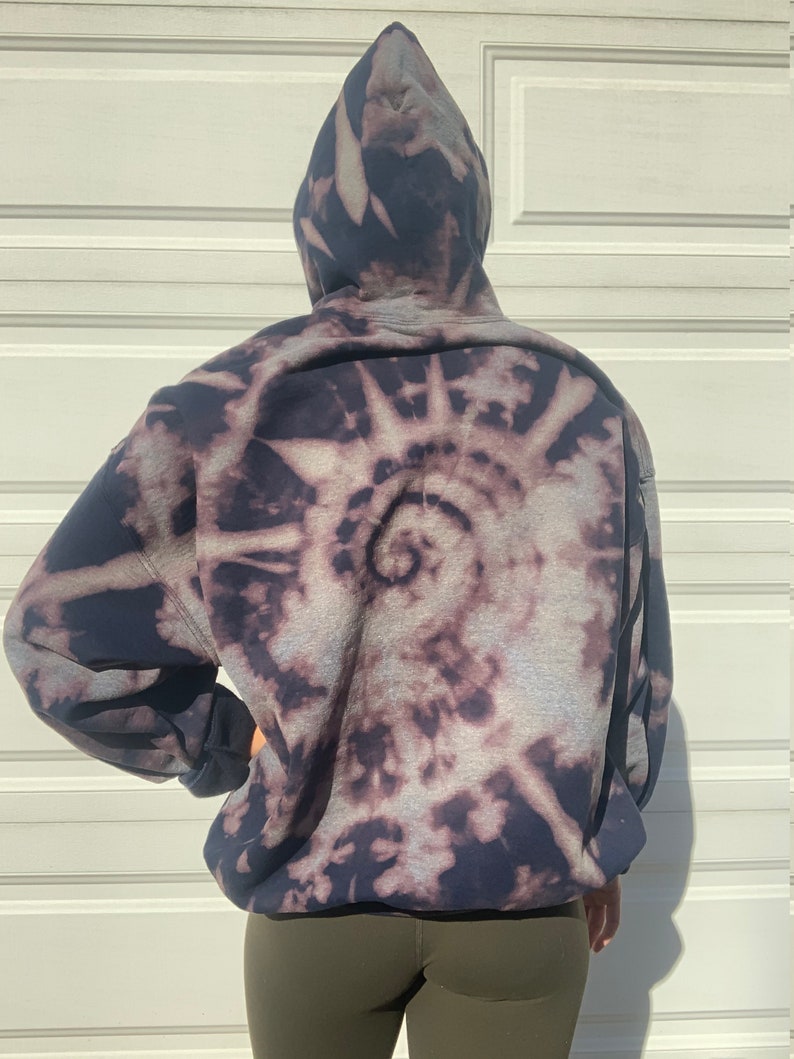 tie dye hoodie with bleach