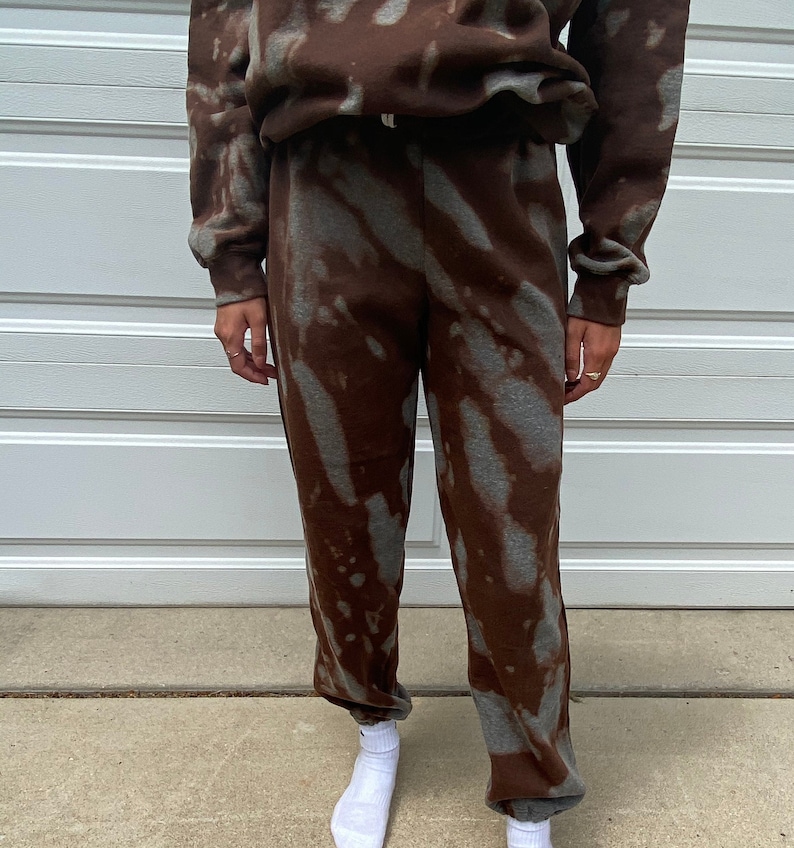 brown sweatsuit set men's