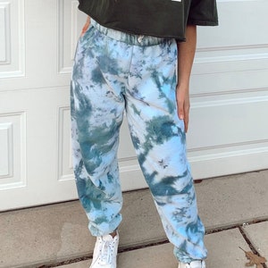 Tie Dye Joggers/ Custom Tie Dye Joggers/Tie Dye Sweatpants/ One Color Tie Dye