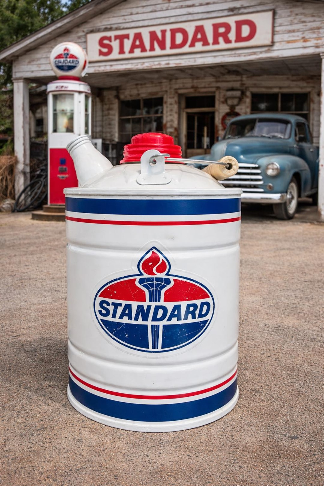 STANDARD OIL Vintage 5 Gallon Gas Can - REFINISHED - Etsy