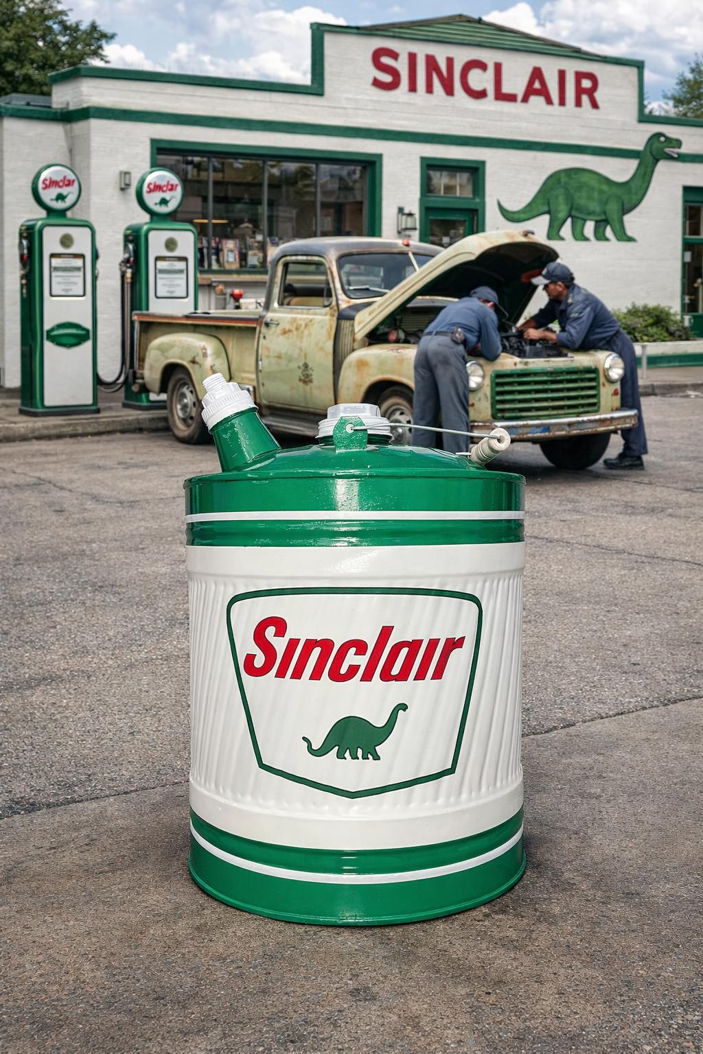 SINCLAIR Style Vintage 5 Gallon Gas Can - REFINISHED - Etsy