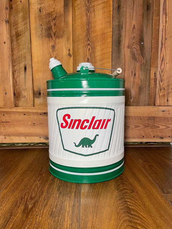 USA VINTAGE Sinclair 1960s 5ガロン缶 SINCLAIR Style Vintage 5 Gallon Gas Can - REFINISHED - Etsy