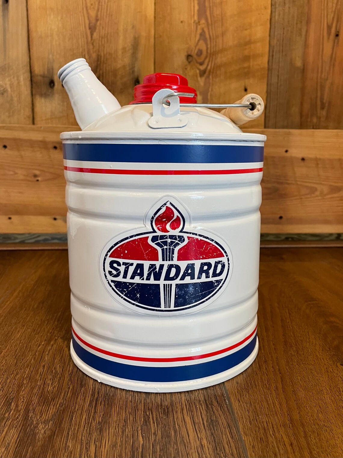 STANDARD OIL Vintage 5 Gallon Gas Can - REFINISHED - Etsy