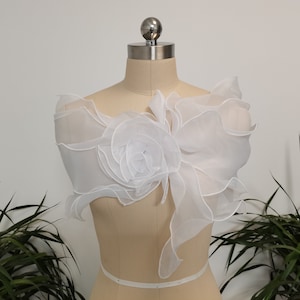 Chal de boda Chaqueta de boda de color blanco marfil Chal de novia para el hombro Bolero de novia Chal de hombro