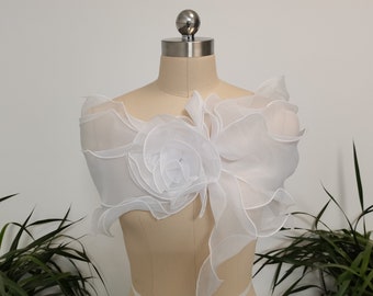 Wedding shawl White Ivory Wedding Jacket Shoulder Bridal Wrap wedding Bridal Bolero Shoulder wrap