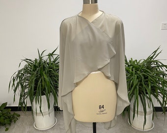 Chiffon Cape Shawl Wedding Jacket Women Shrug Bolero Wraps Wraps Chiffon Shawl and Wraps Evening Cape