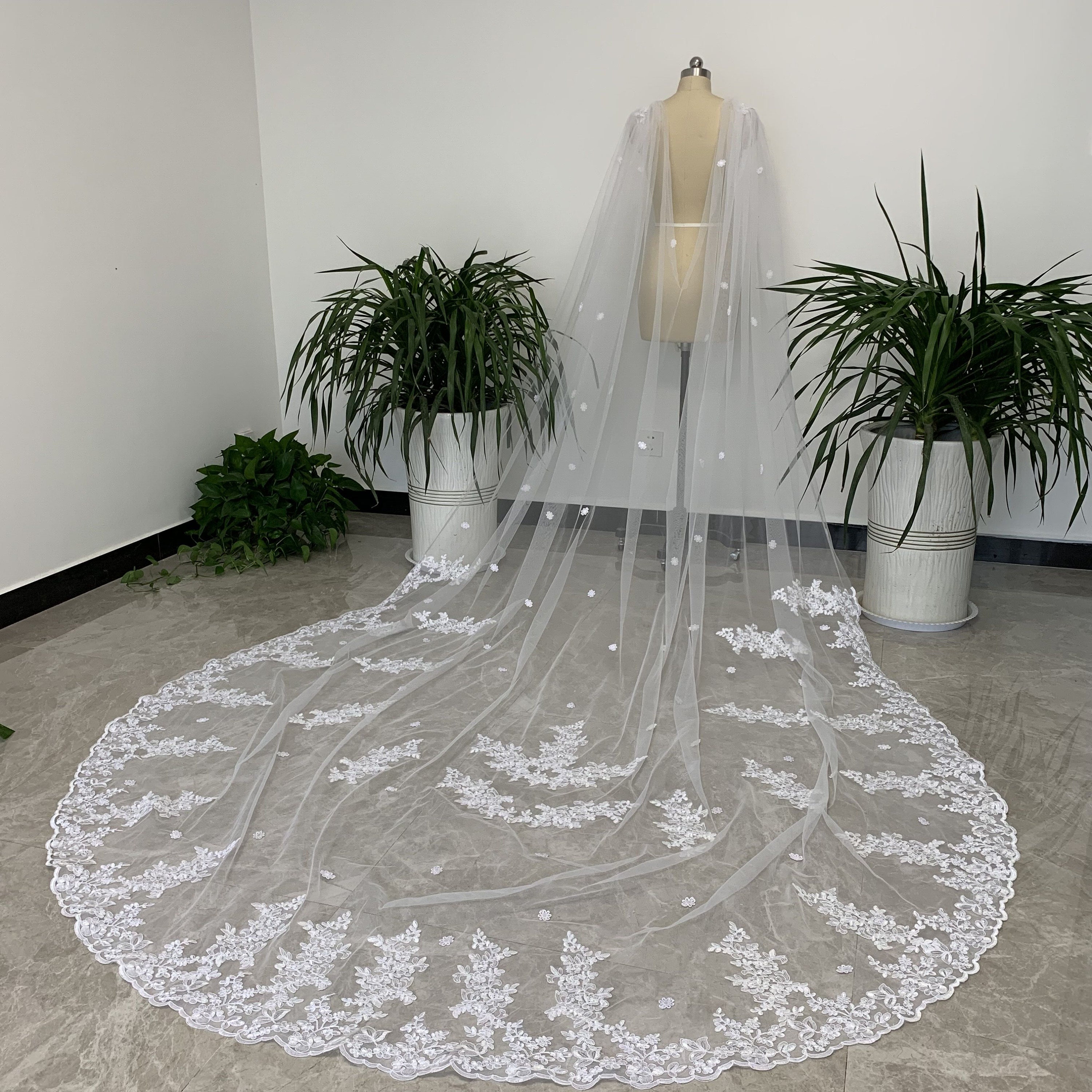 tulle shawls