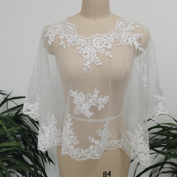 Lace Shawl Bridal Wedding Shawl Prom Party Dress Coat Wrap Shawl Wedding Shawl