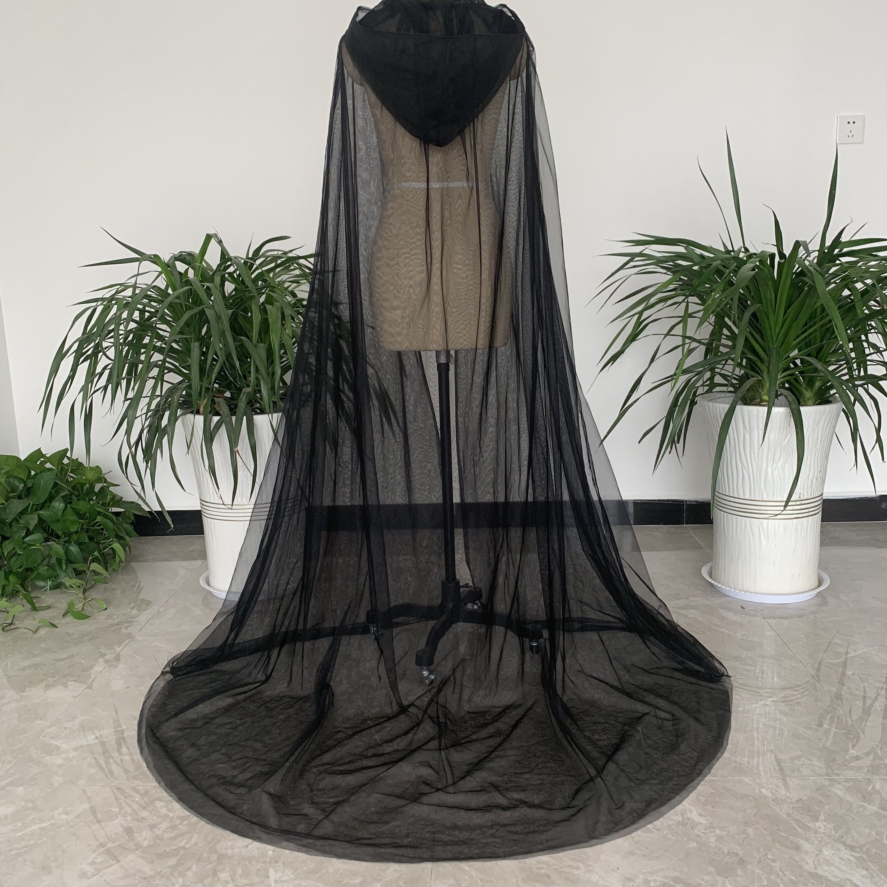 shawl over black dress