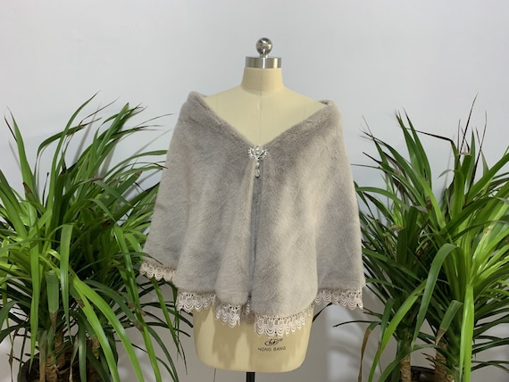 winter wraps for formal dresses 8868 Faux Fur Shawls And Wraps For Formal Evening Dresses Winter Stole