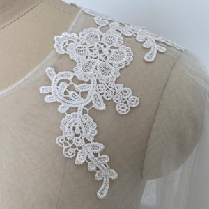 Bridal Bolero Wrap Lace Bridal Shawl Wedding Shawl Dress Accessories Party Lace Shawl Women's Lace Shawl image 2