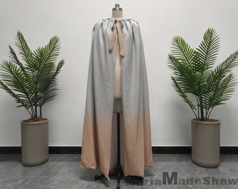 Fashion Bridal Hooded Cloak, Romantic Wedding Glitter Cloak, Party Cloak, Medieval Wedding Cloak, Bolero Bridal Warm Wrap