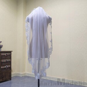 Veil Ivory Veil 1 Layer Bridal Lace Veil Wedding Veil White Short Veil Lace Accessories