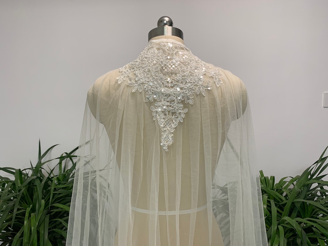 Off White Wedding Shawl Simple Bridal Accessories