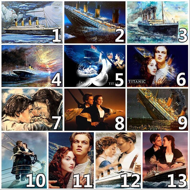 Fast Delivery Titanic Diamond Painting Kit Full Resin Diamond Etsy