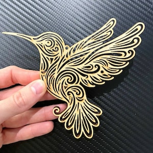 Captivating Grace Hummingbird Ornament 3 svg , Hummingbird Ornament SVG, Car Charm,Hummingbird Gift,Hummingbird Laser Mother&#39;s Day Gift
