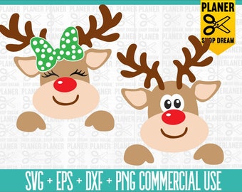 Download Rudolph Clipart Etsy