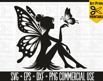 Fee SVG, Fee PNG-Bundle, Fee Clipart, Fee SVG-Schnittdateien für Cricut, Fee Silhouette, Fee Cartoon-Svg, magisches Svg, Bundle-Svg