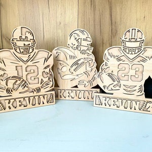 Stadium Series Football Signage - 3 Designs Included,SVG File Download - Sized for Glowforge,Sports Personalized laser files