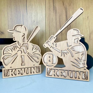 Signalétique de baseball de la série Stadium - 2 modèles inclus, téléchargement du fichier SVG - dimensionné pour Glowforge, laser personnalisé pour le sport, dimensionné pour Glowforge
