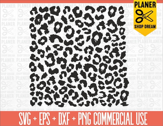 Download Leopard Animal Print Pattern Svg Cut Filesleopard Svgleopard Etsy