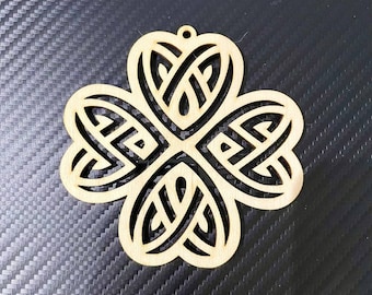 Irish Blessing Celtic Cross,Blessings Story Card, Car Charm,Irish Blessing Story Ornaments svg,Celtic Knot Ornament laser files
