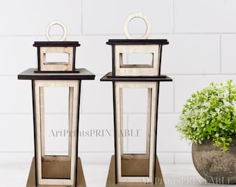 Handmade Luminary SVG Candle Holder - Unique Home Decor Luminary SVG Candle Holder Design - DIY Craft Supply