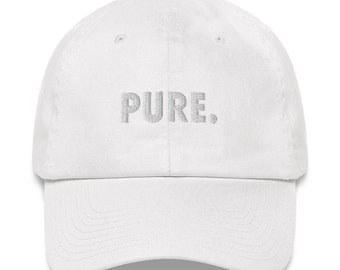 Pure Embroidered Golf Hat | Golf Lovers Phrase & Saying | Golf Gift for Dad, Boyfriend, Men For Christmas or Fathers Day | Baseball Cap