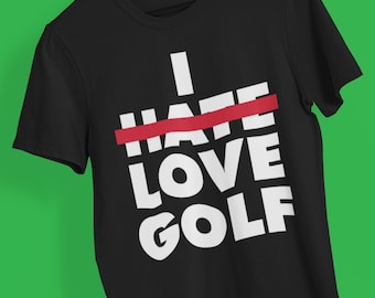 Adoro il golf divertente golfista T-shirt / Divertente Golf Shirt / Funny Golf Gifts / Golf Gifts for Dad Him Men Husband Boyfriend / Novelty Golf Shirt