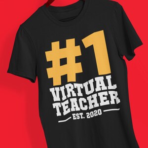 Nummer 1 Virtuele Leraar Shirt, Beste Leraar Shirt, Leraar Gift, Cadeau voor leraren, Leraar Waardering Tshirt