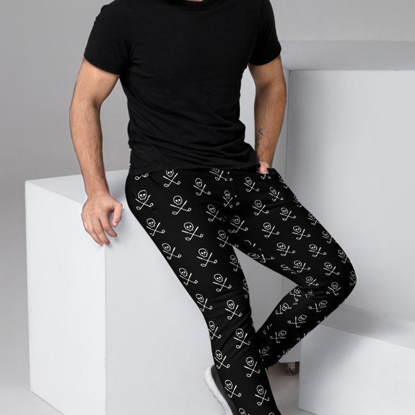 | de golf Joggers Skull Crossbones Pantalon | | de modèles de clubs de golf Skull and Crossbones Black Golfer Idées cadeaux | Joggeurs Hommes