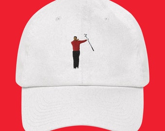 Golfer Club Twirl Bestickte Golfmütze | Sonntagsrot | Golf Geschenk für Papa, Freund, Männer Zu Weihnachten oder Vatertag | Golfer Mütze