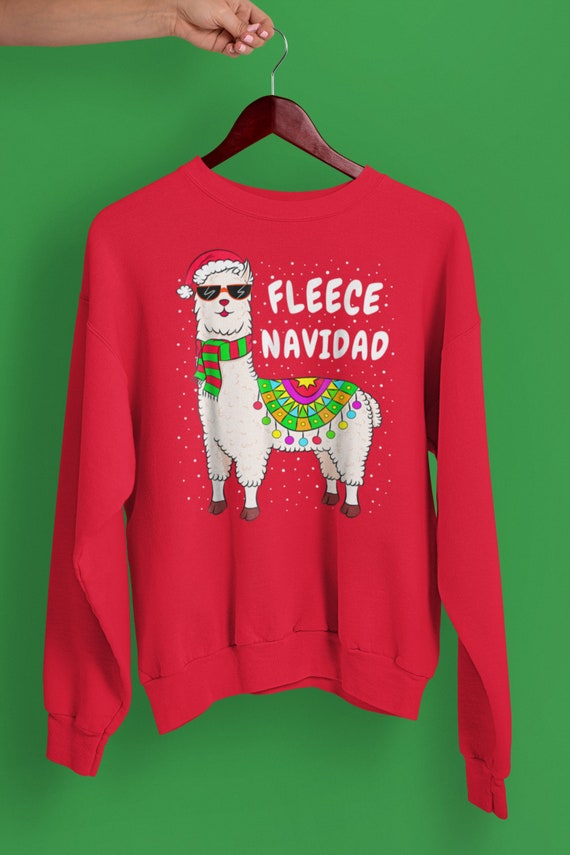 Alpaca Fleece Navidad Ugly Christmas Sweater Alpaca Fleece Navidad Ugly Christmas Sweater